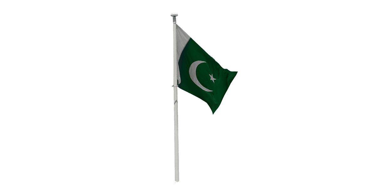 Pakistan Flag on fool png