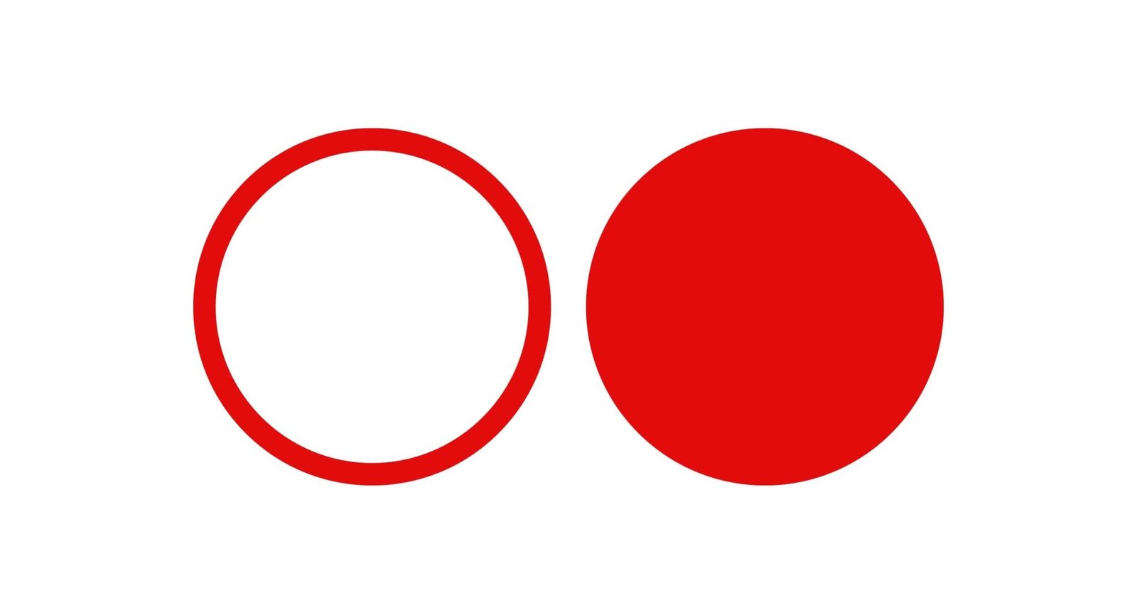 Red circle vector PNG