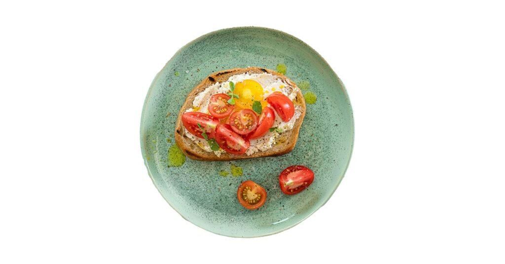 Sandwich Plate with tomato PNG