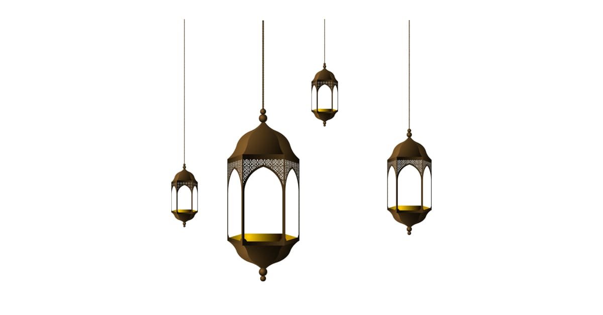 Traditional Hanging Lantern Ramadan Kareem PNG