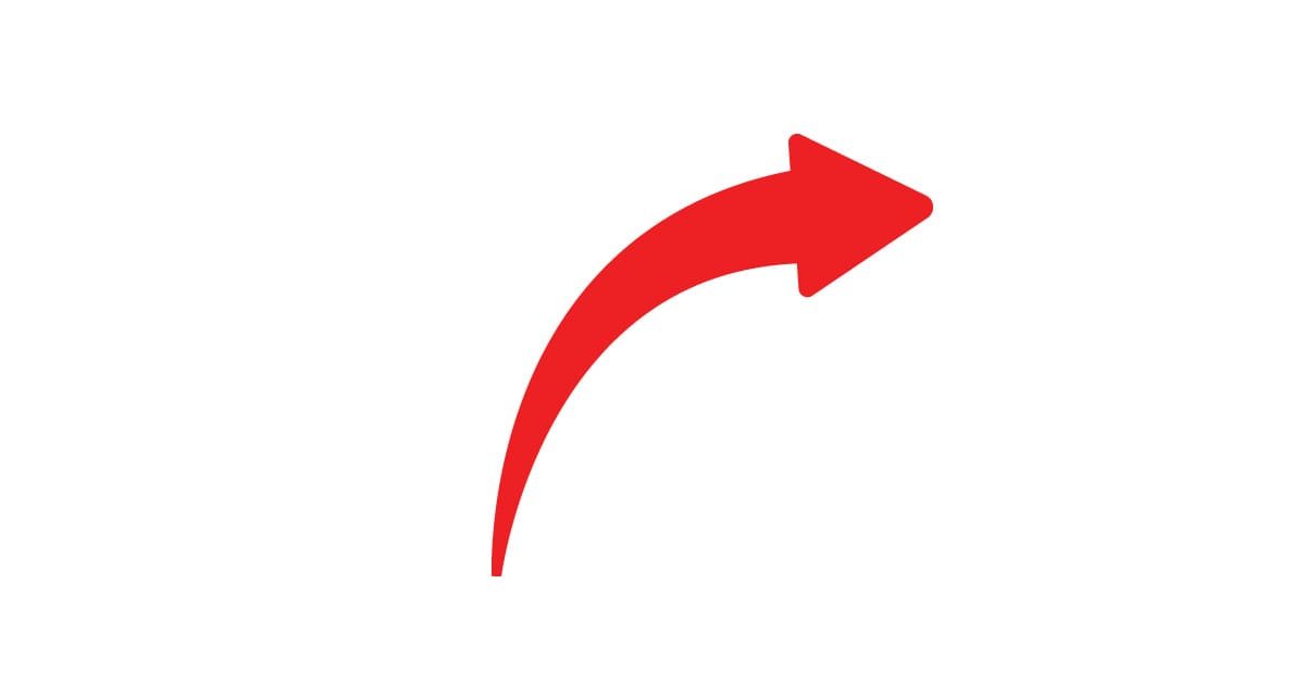 curved arrow PNG